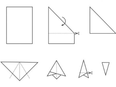 ŚNIEŻYNKI Z PAPIERU