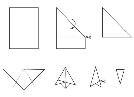 ŚNIEŻYNKI Z PAPIERU